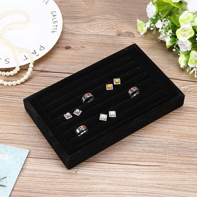 woobles Fashion Ring Display Box Jewelry Display Ring Display Tray Ring Organizer Ring Display Organizer Can hold 50 70 Rings[1#] - Image 4